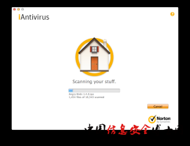 Symantec iAntivirus interface